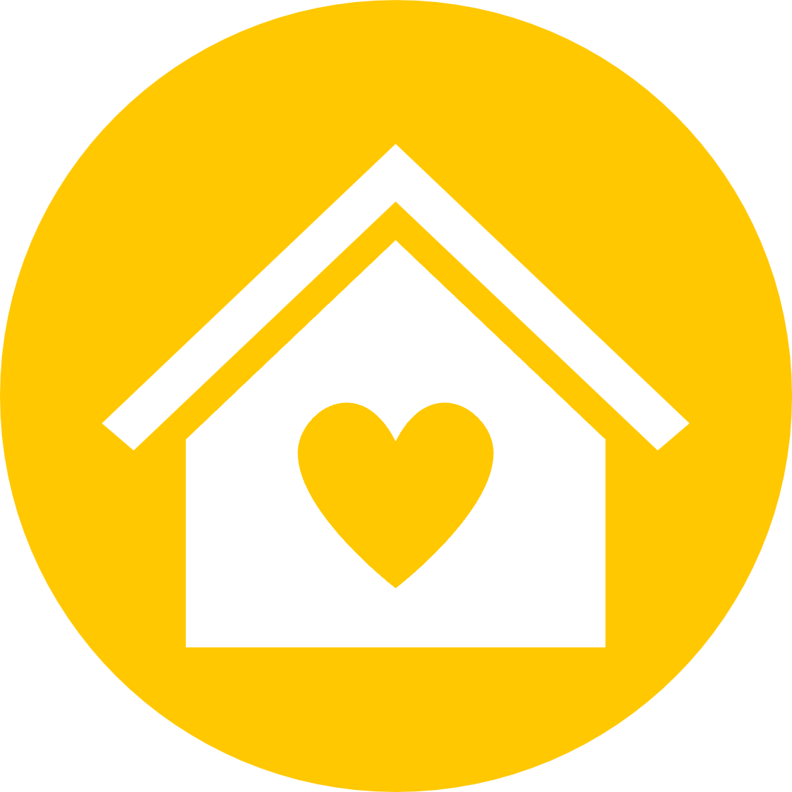 Icon for individual service. House with heart.